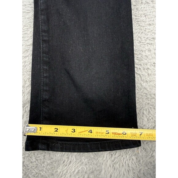 AG Adriano Goldschmied Size 27 Mari High-Rise Slim Fit Straight Leg Black Jeans - Picture 8 of 8